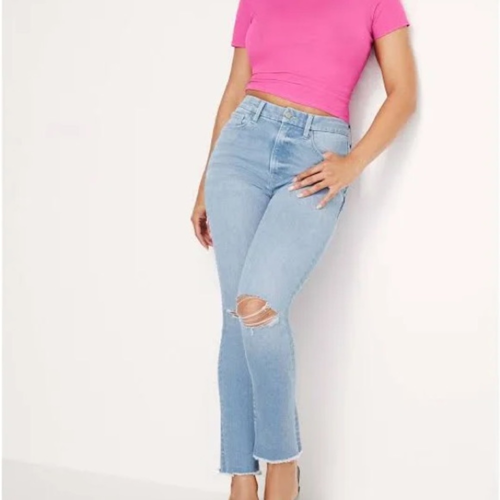 Good American Ripped Skinny Jeans